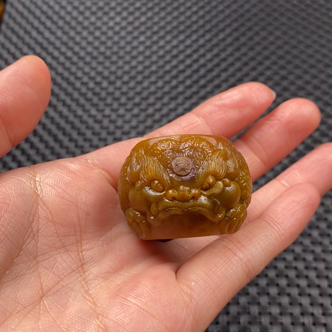 玛瑙/玉髓扳指未镶嵌仁*