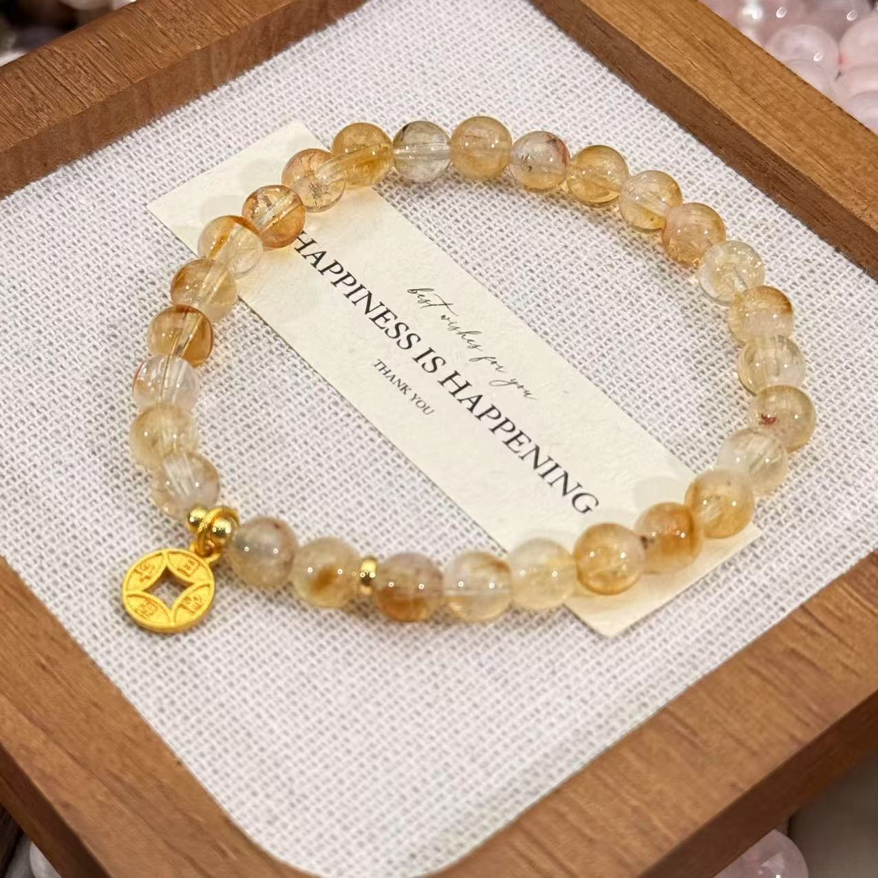 【小铜钱】天然水晶原创小众设计