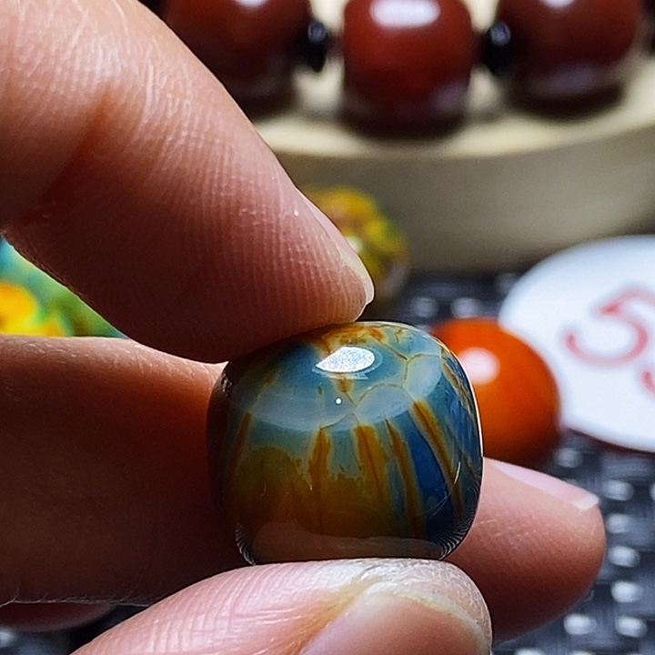 冷***平玛瑙/玉髓未镶嵌颈饰