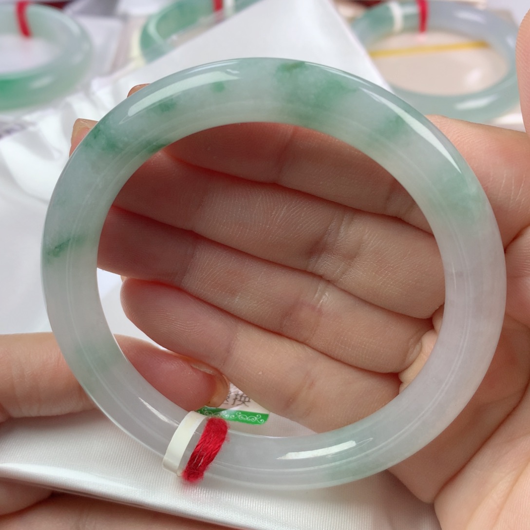 未镶嵌手镯翡翠缅甸天然翡翠58圈