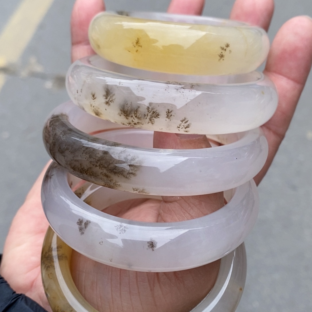 石英质玉未镶嵌手镯多样性拍一发一