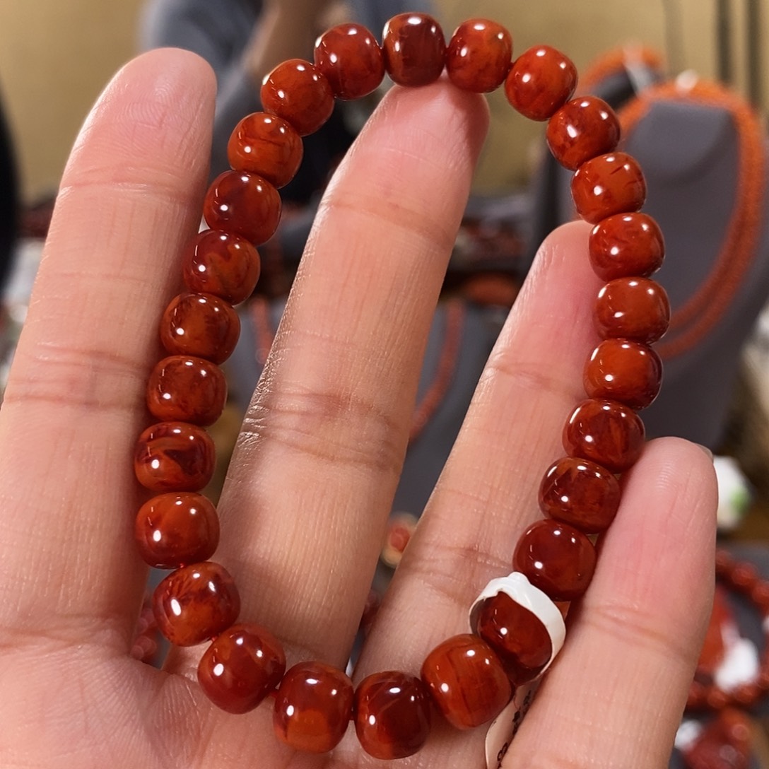 未镶嵌8mm原矿南红玛瑙