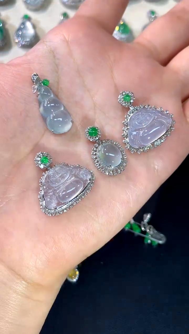 【彩虹盘】翡翠-18K金-多样性发一件-XY-GF07|CXQ21