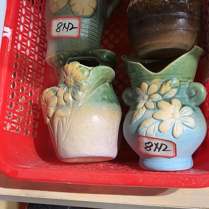 瓷片花盆多肉植物艺术品