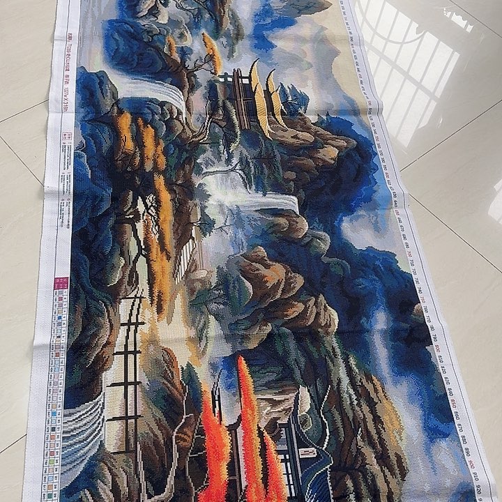 棉十字绣奇幻山水