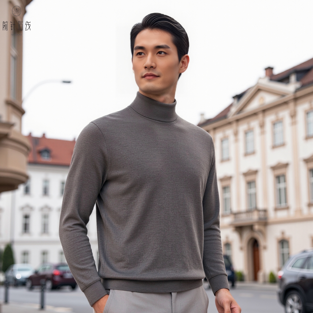 【可机洗】100%纯羊绒男士高领秋冬厚款精纺内搭双翻高领降温穿搭