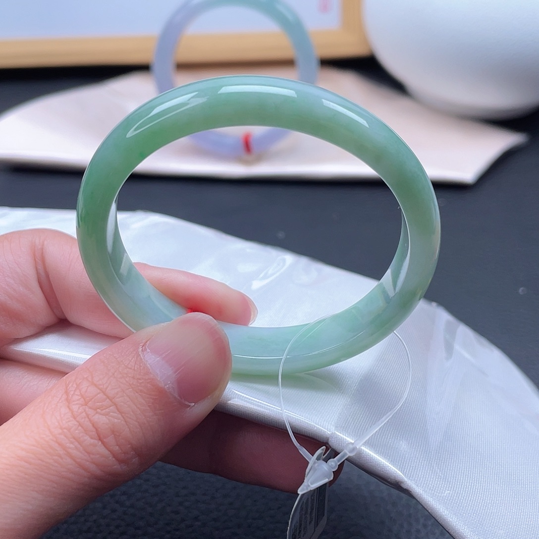 翡翠未镶嵌手镯手镯贵妃53