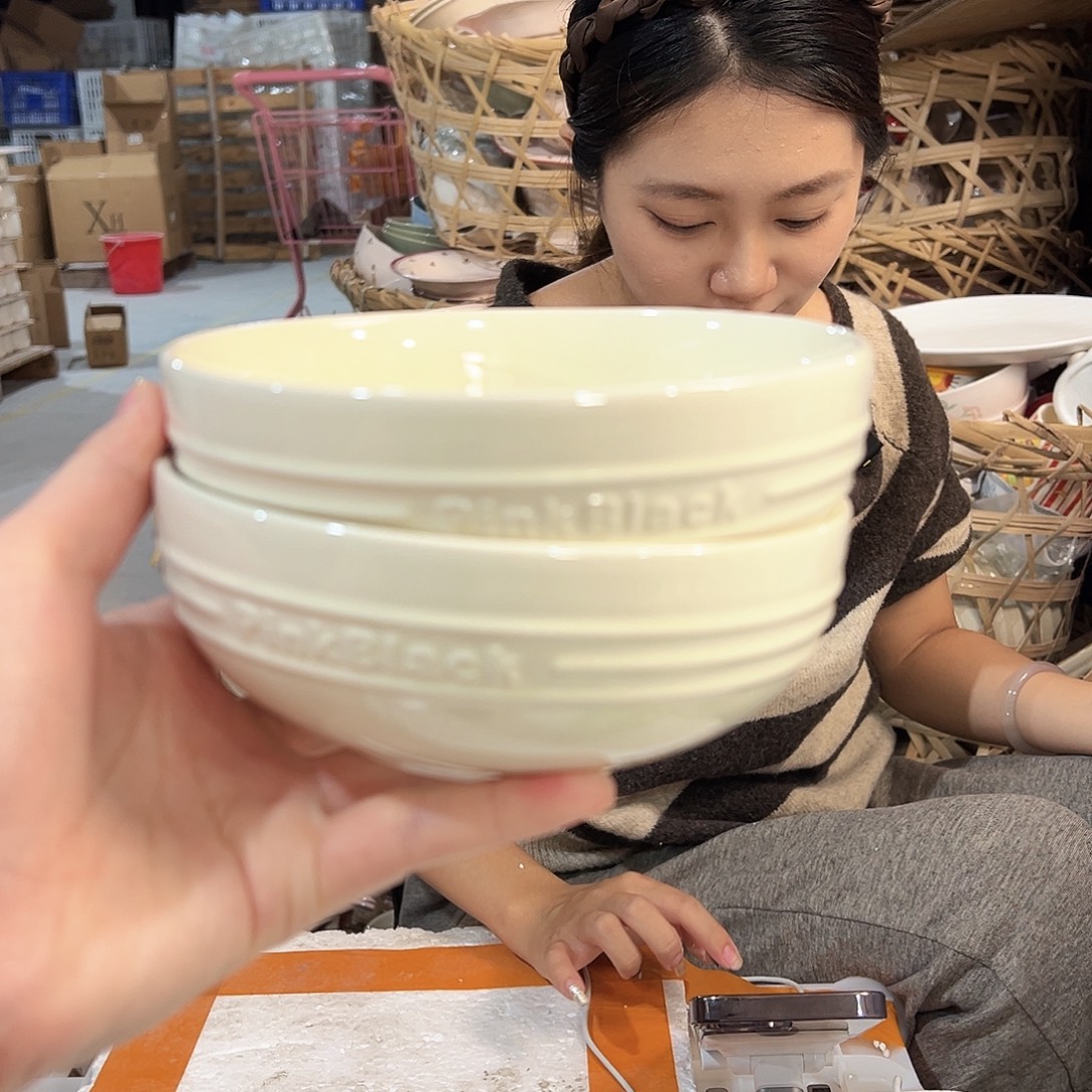 潮州陶瓷餐具微瑕6寸