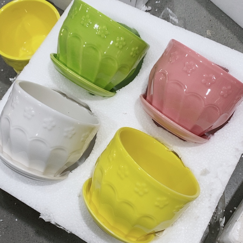 【闪购商品】红陶陶瓷花盆，多肉花盆