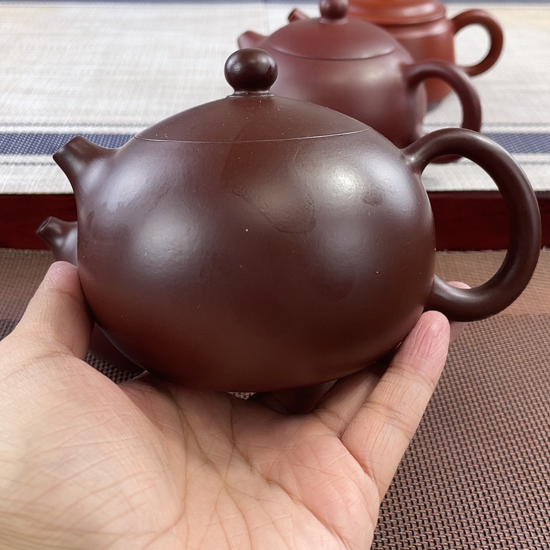 紫砂壶原矿紫泥西施300cc