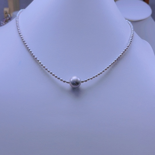 淡水珍珠颈饰合金