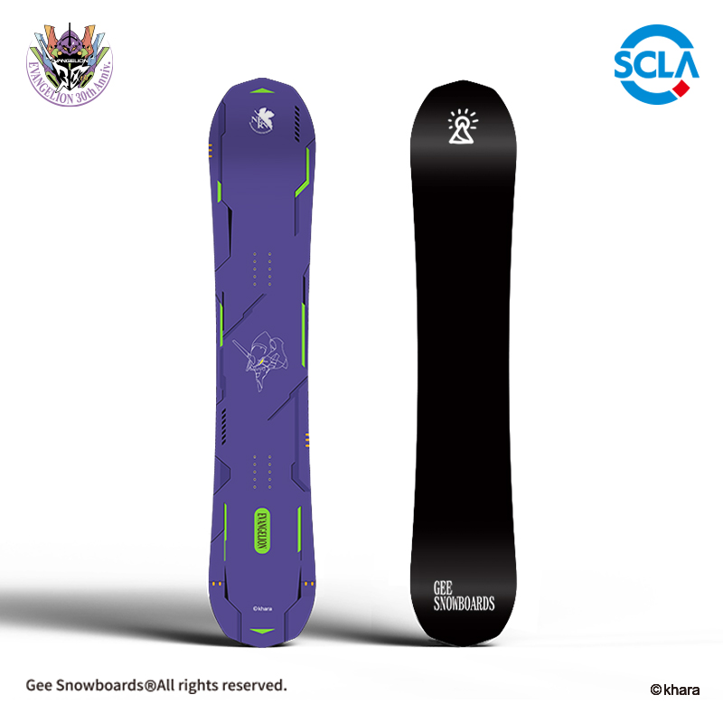 EVA x Gee snowboards联名 单板滑雪板全能板刻滑烧结初号机