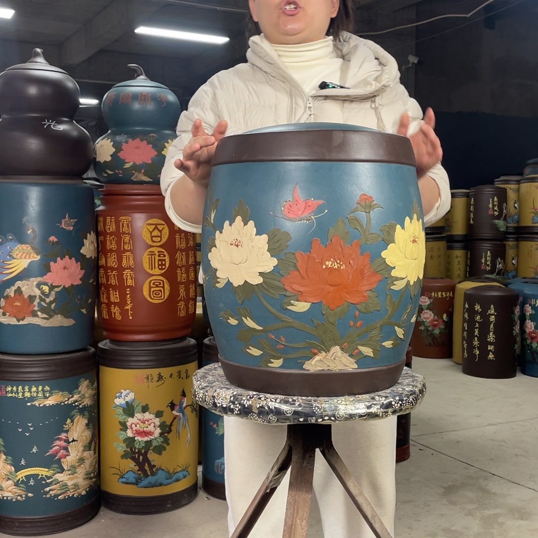 宜兴原矿紫砂茶叶罐