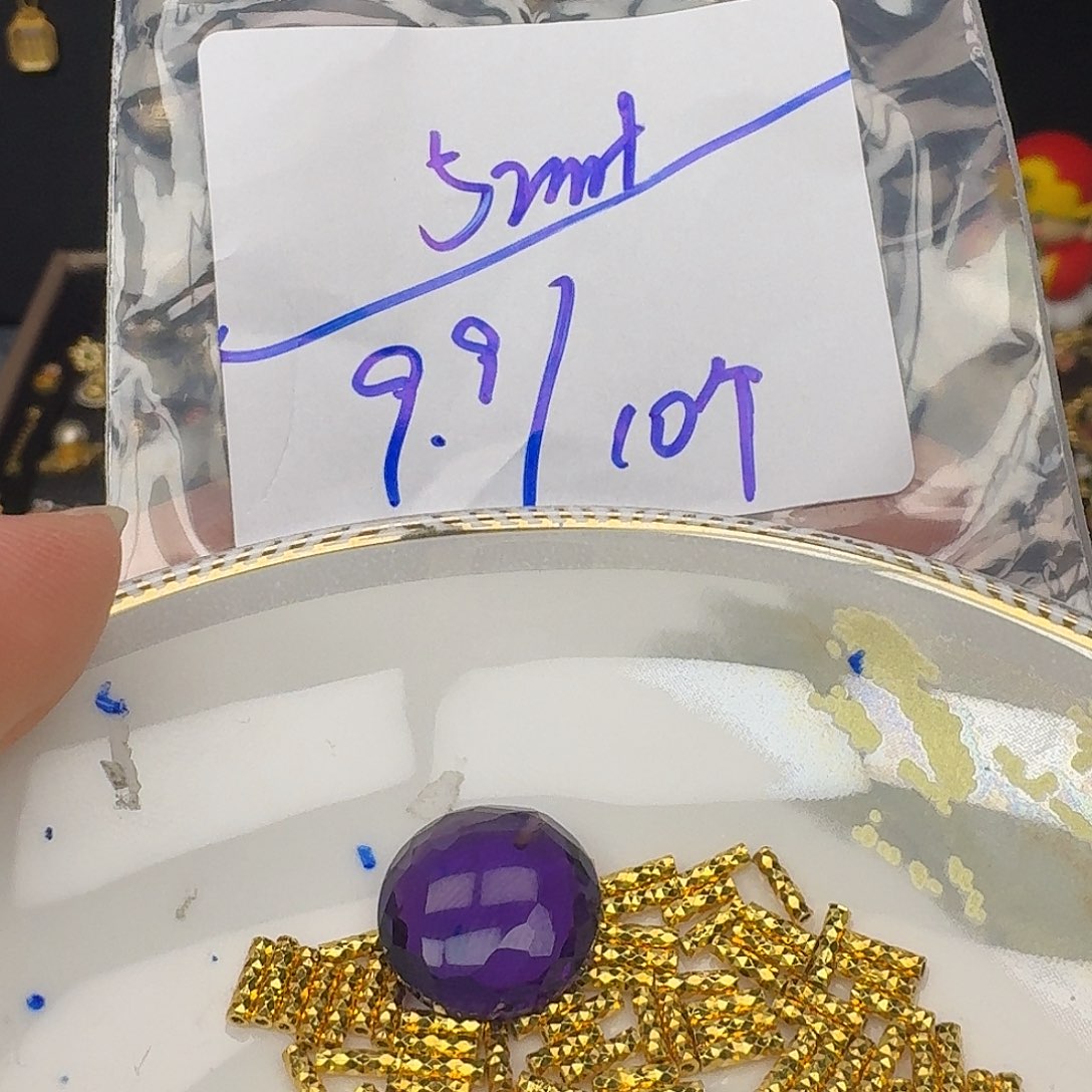 银S925镶嵌颈饰紫晶紫水晶925镶嵌172