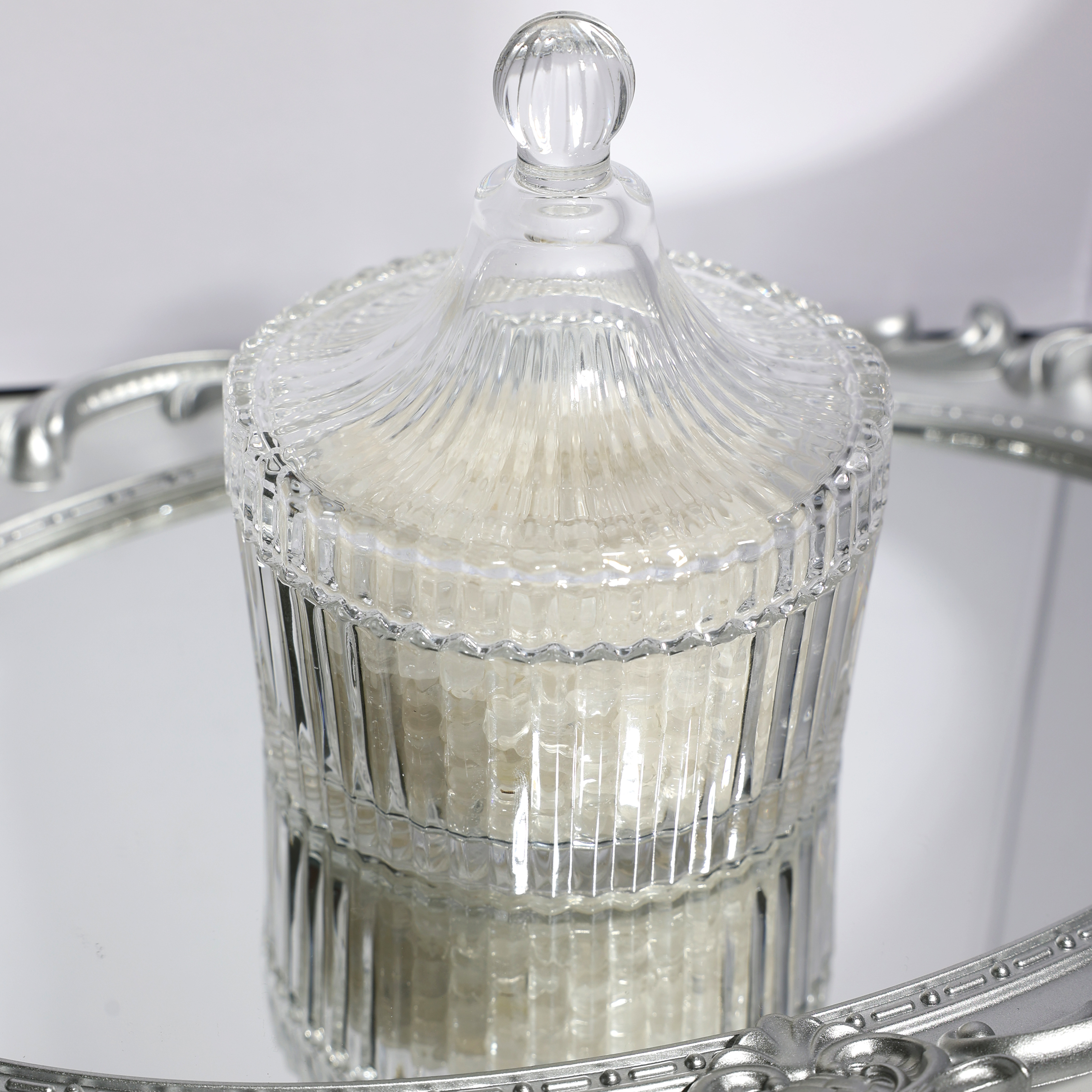 天然水晶消磁石套装（大消磁碗+天然白水晶石）手串水晶消磁净化盒