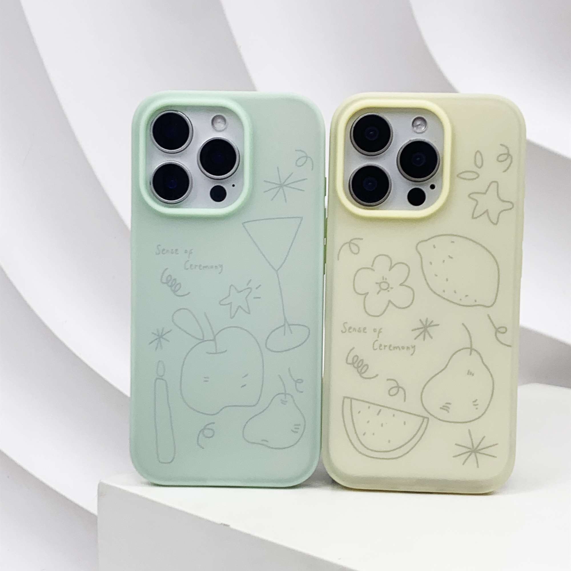 透明液态硅胶水果iPhone16pro手机壳16promax苹果15/14少女适用