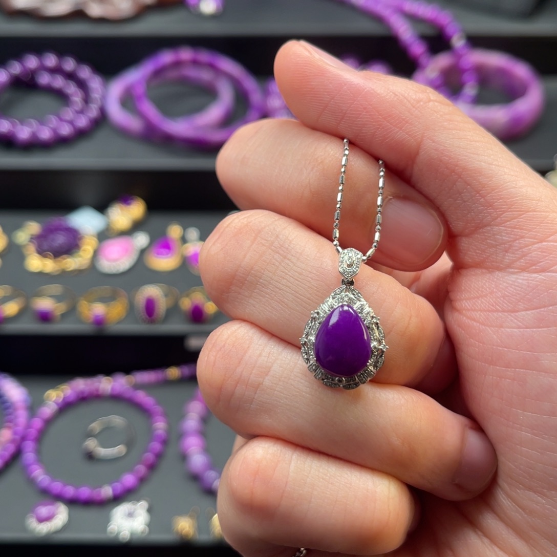 *****苏纪石（舒俱来）18K金镶嵌吊坠