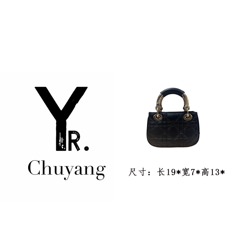 【初阳甄选】GQ-2544-黑色时尚单根斜挎包单肩戴妃包牛仔风女包