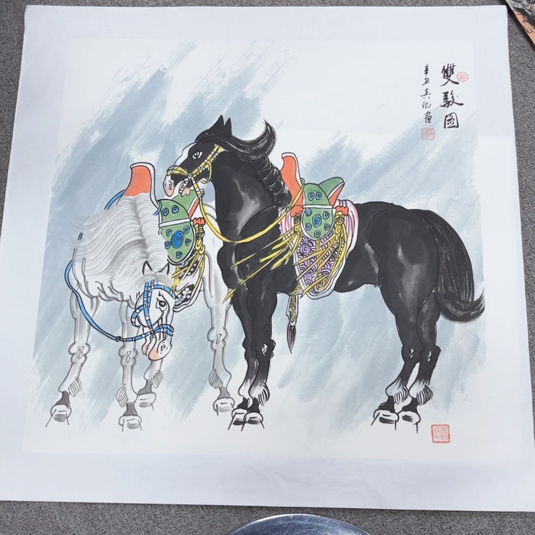 国画国画作品多次