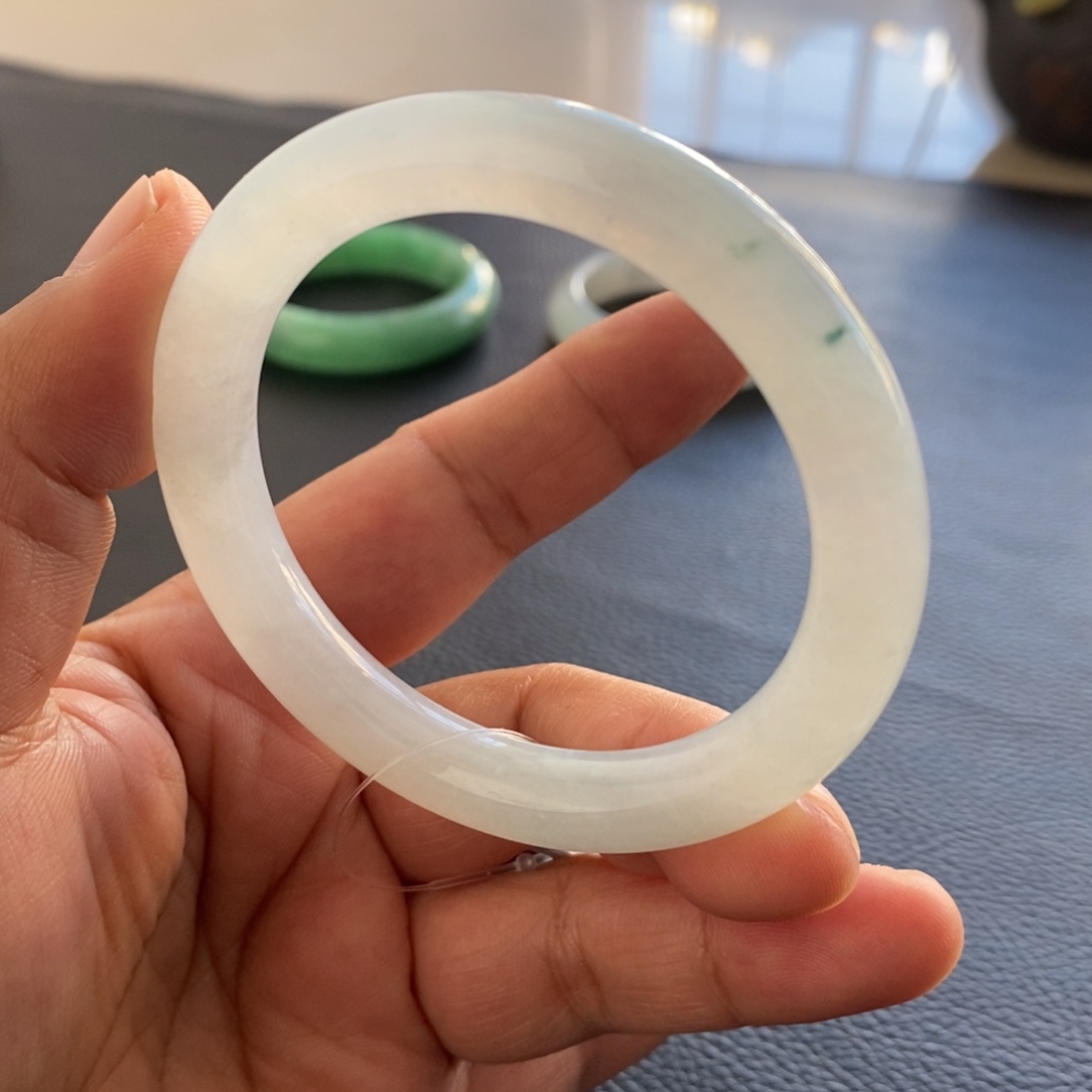 ^***^翡翠未镶嵌手镯（圆镯）天然翡翠手镯