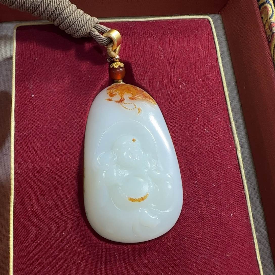 和田玉未镶嵌挂件