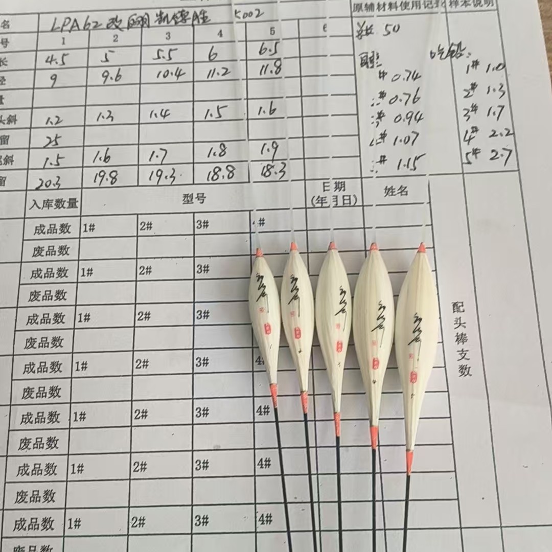 凯作K002-孔雀羽a62漂型醒目高灵敏度枣核型黑坑鱼漂野钓浮标