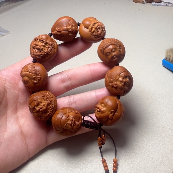 知****手串橄榄核百兽群仙