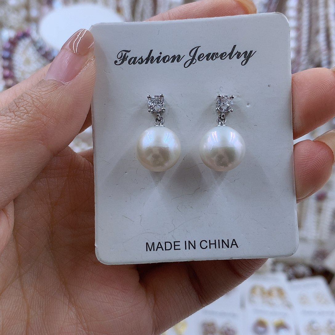 项链银S925镶嵌淡水珍珠