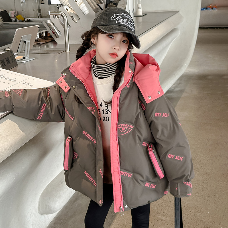 辰辰妈【断码】女童羽绒服冬季2025新款洋气女大童中长款棉服冬装