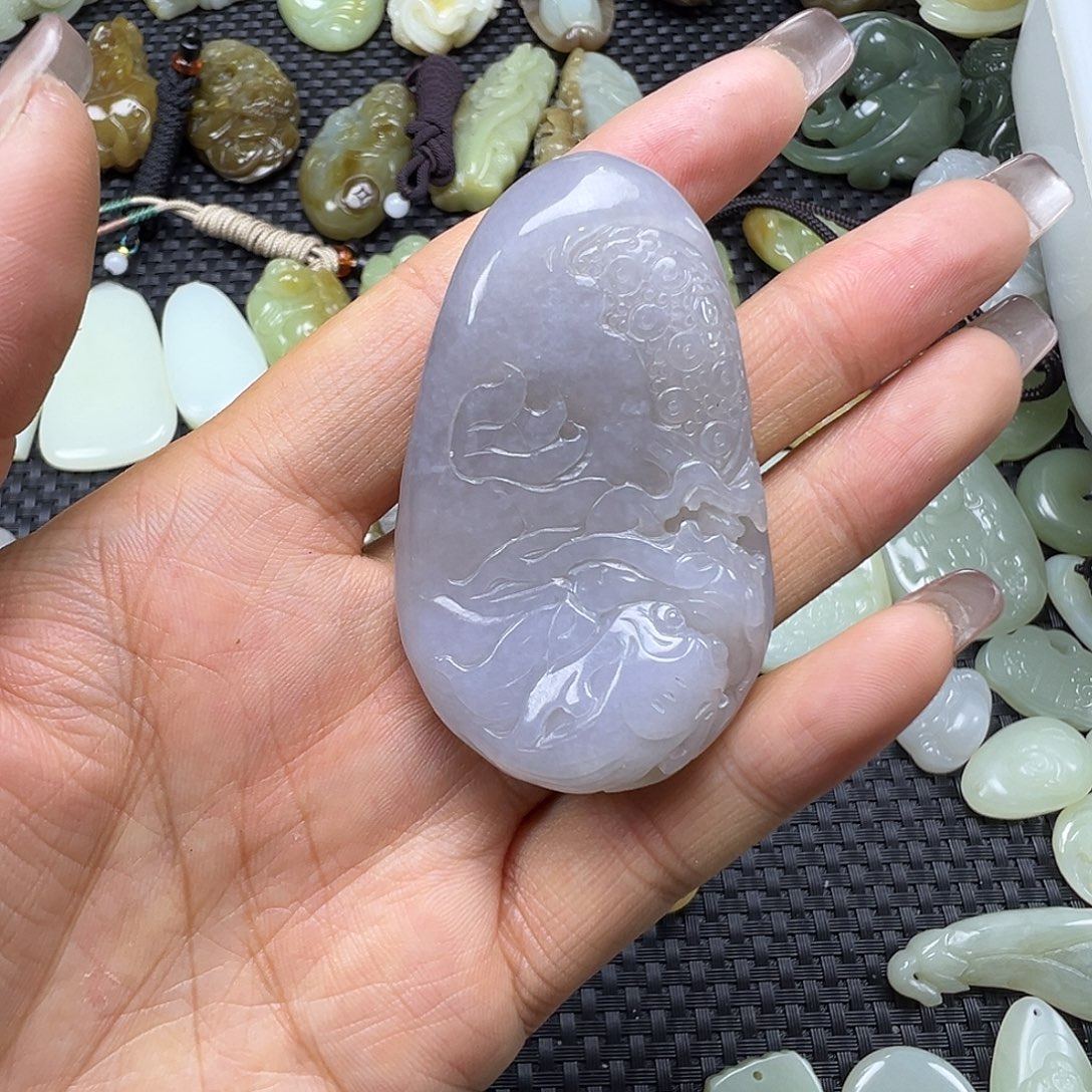 和田玉未镶嵌吊坠(不含链)