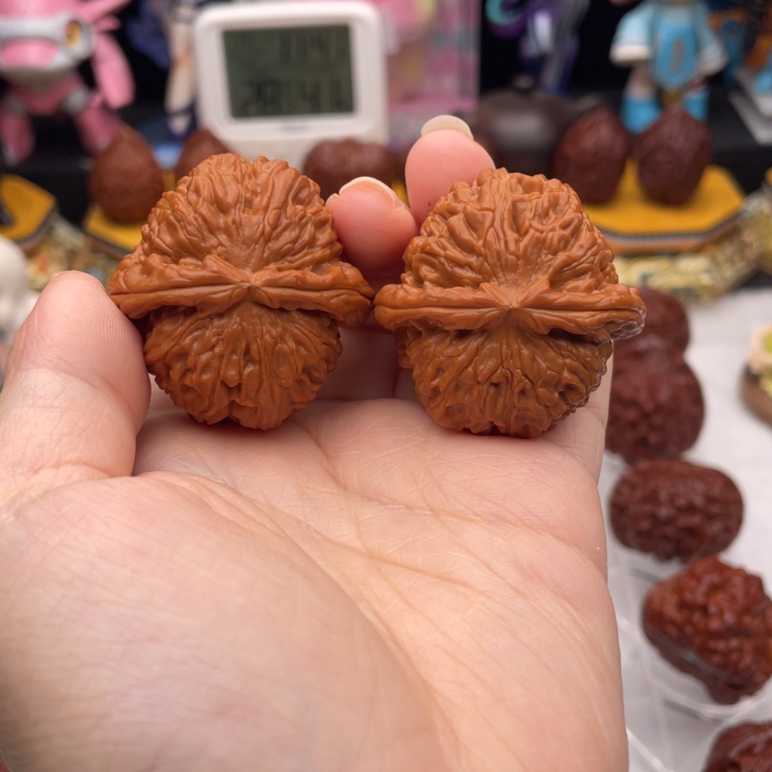 把件文玩核桃39闷白