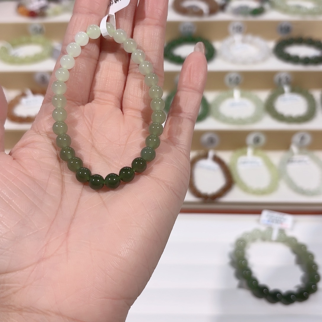 和田玉手链未镶嵌?*心V