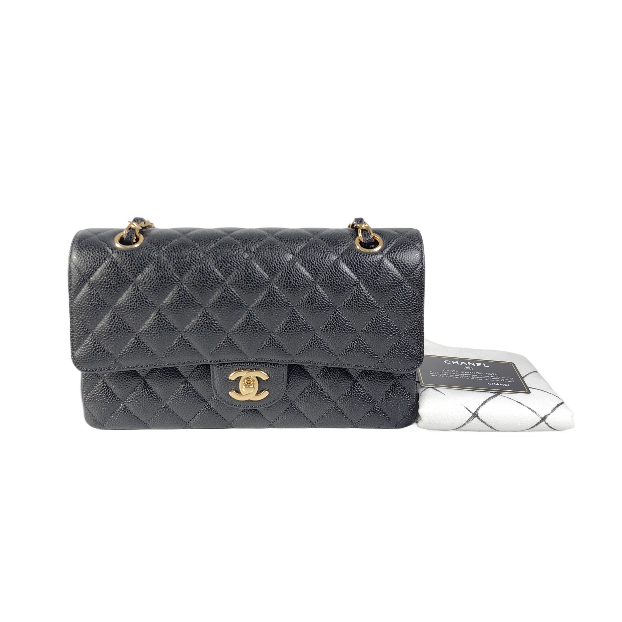 99新 Chanel/香奈儿 安洁利严选CF 经典口盖包/BK0130686 斜挎包