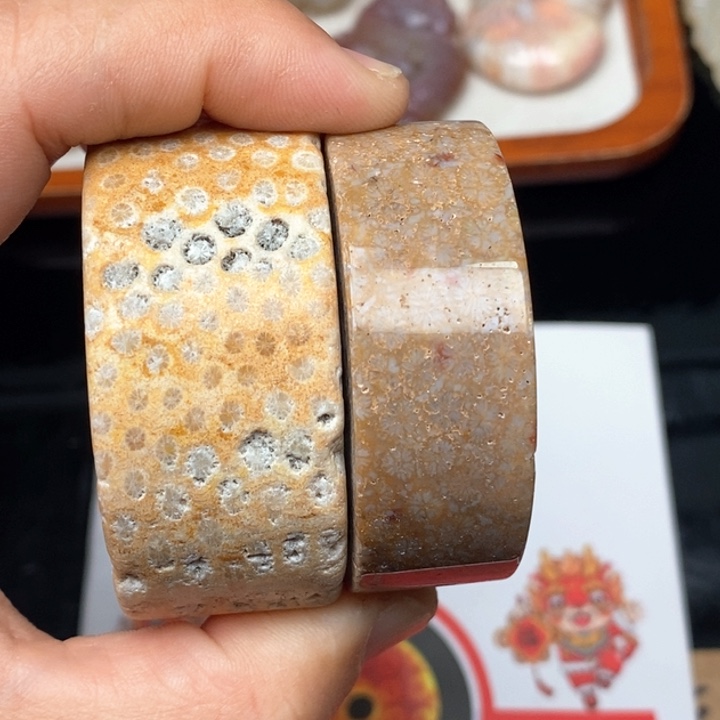 硅化珊瑚（珊瑚玉）手镯未镶嵌