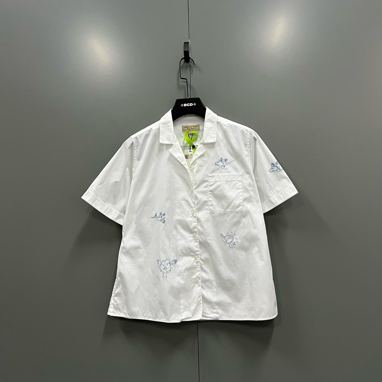 99新 BURBERRY/博柏利 （ll） 抽象动物刺绣衬衫 36码 jc603392