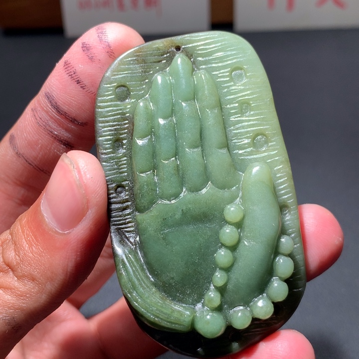 翡翠未镶嵌颈饰保真天然a货翡翠