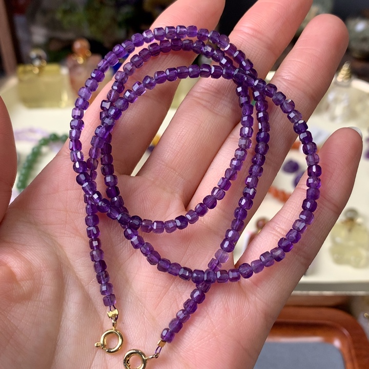 未镶嵌葡萄石珠宝半成品50cm