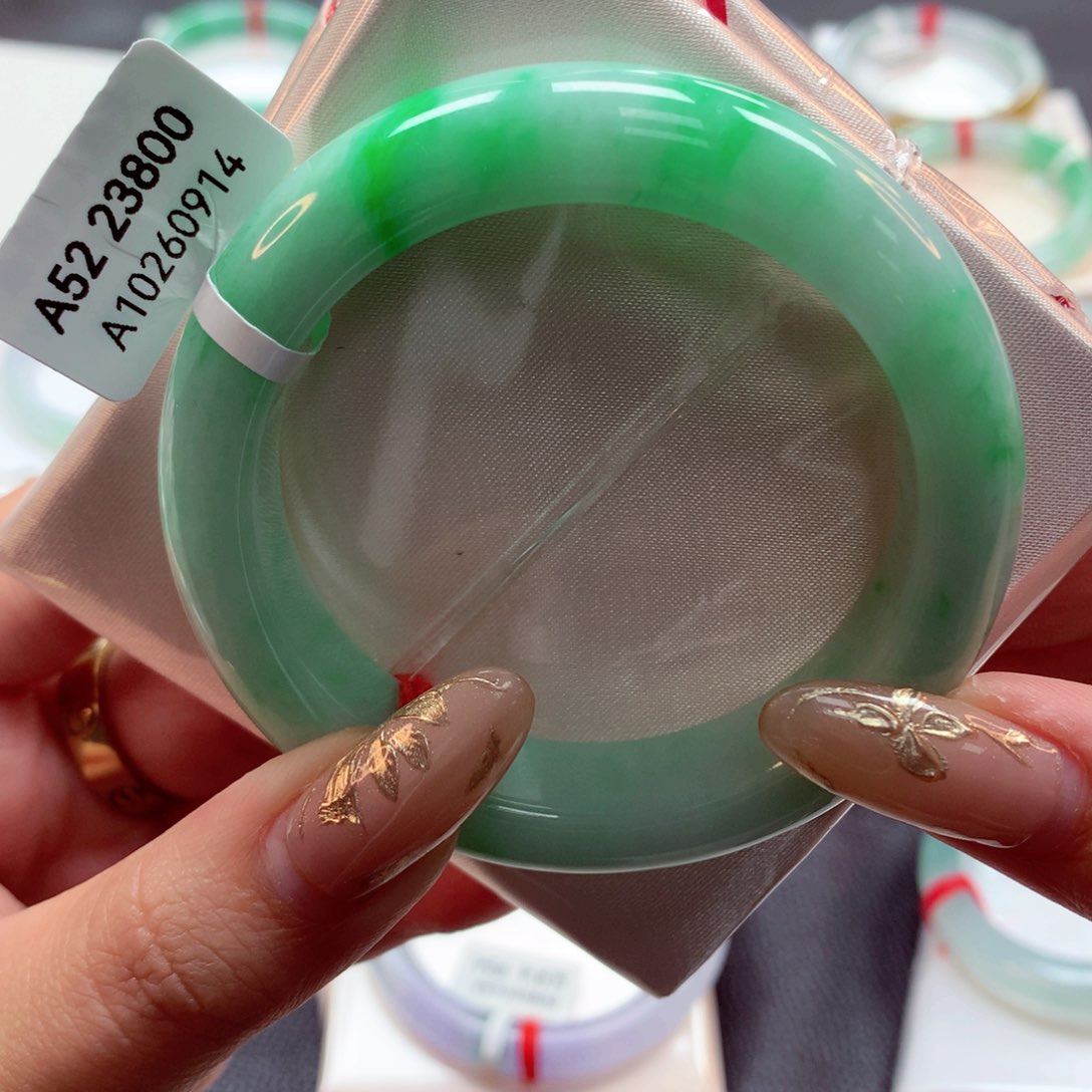 翡翠手镯未镶嵌22（53号）