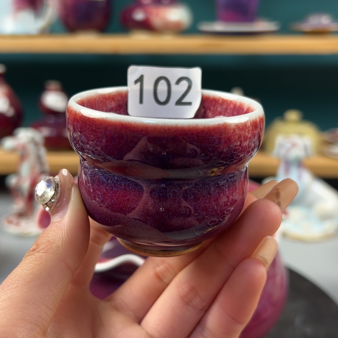 瓷片微瑕主人杯纯手工