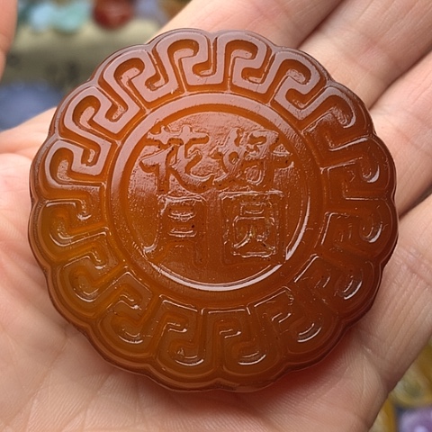 玛瑙/玉髓珠宝奇石未镶嵌手把