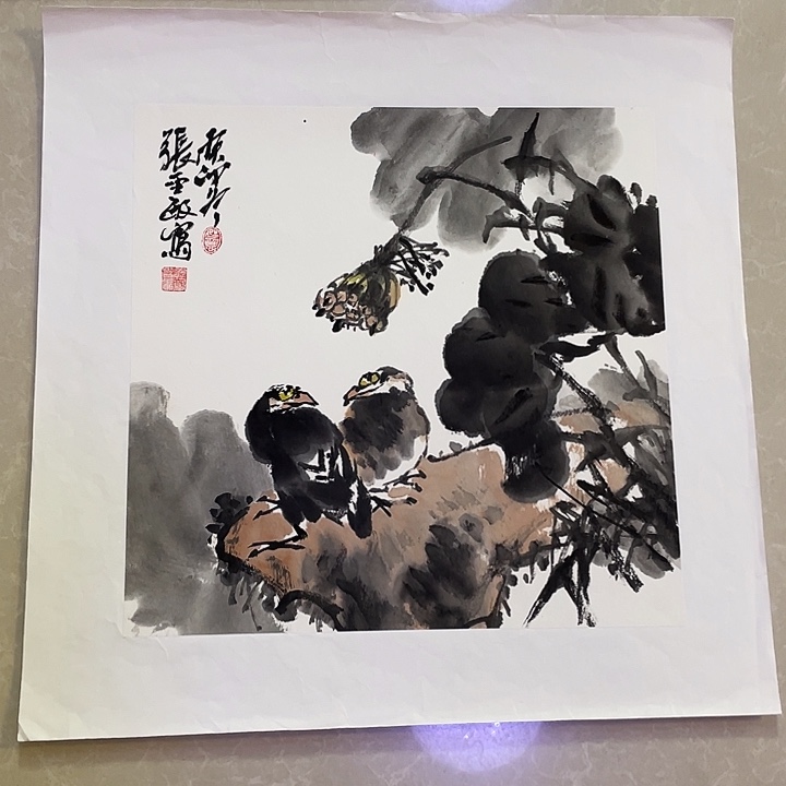 国画张圣敏先生纯手绘作品