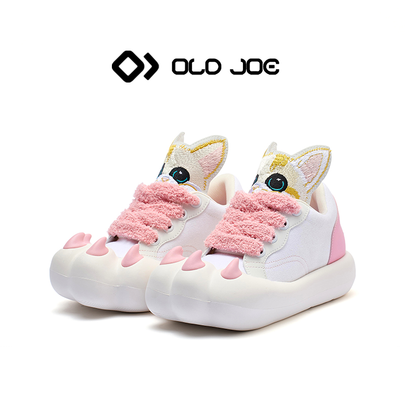 OLD JOE/老乔2025新款秋冬时尚休闲运动帆布运动情侣潮鞋板猫爪鞋