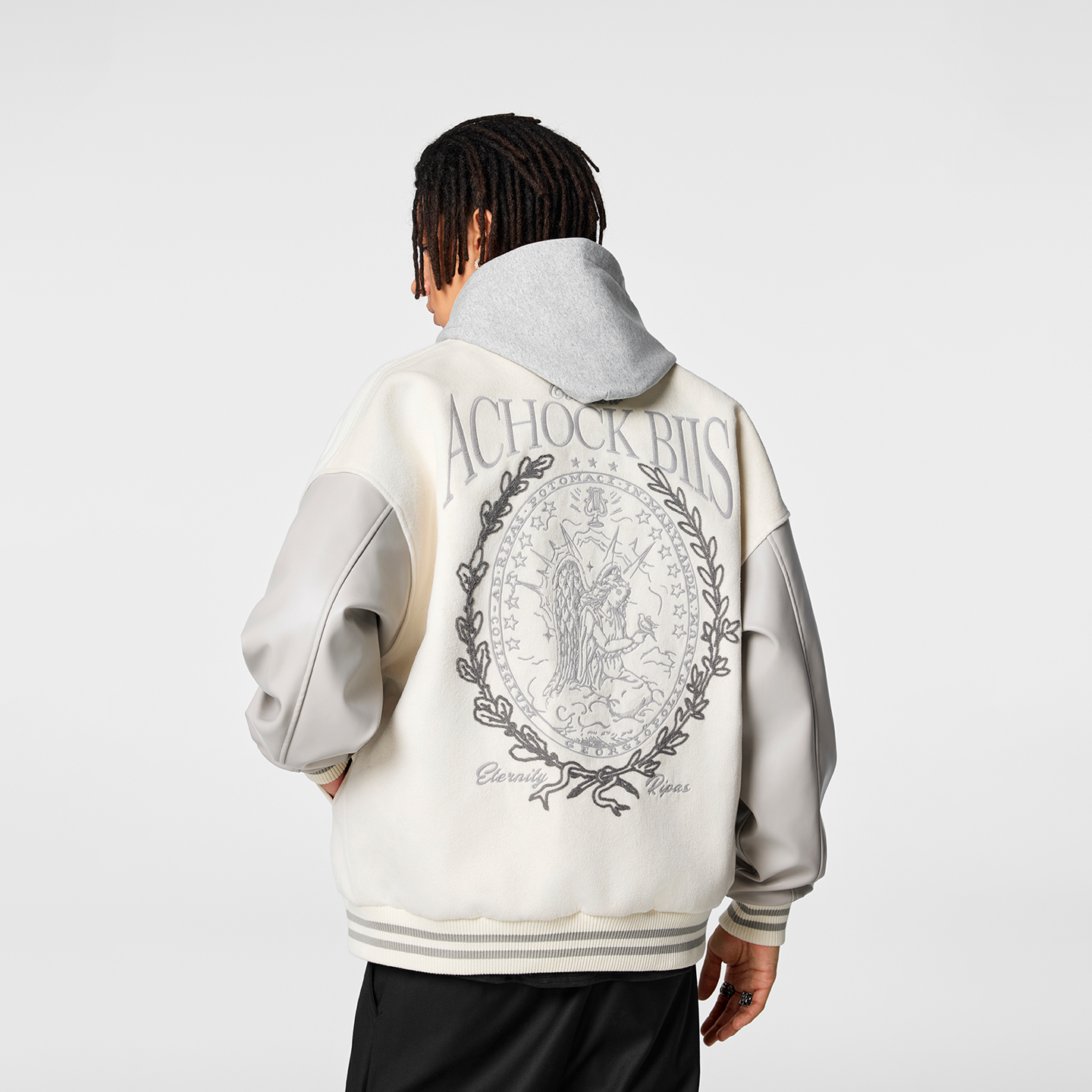 【Achock官方店】美式学院风棒球服男女潮牌新款飞行夹克刺绣外套