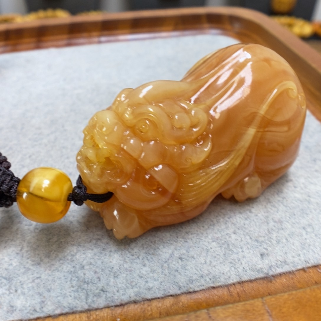 未镶嵌项链蜜蜡蜜蜡吊坠