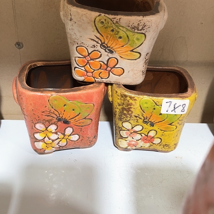 紫砂花盆粗陶材质多肉花盆