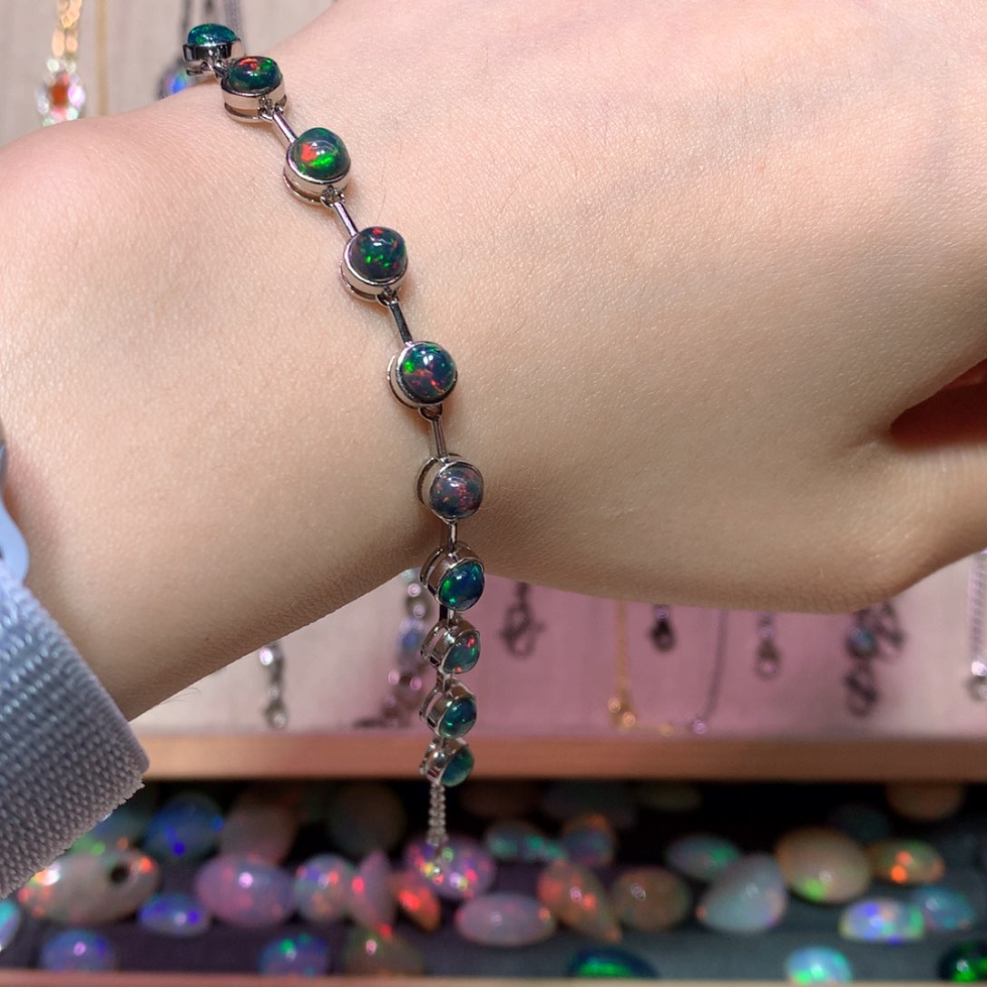 欧泊银S925镶嵌戒指款式五**友