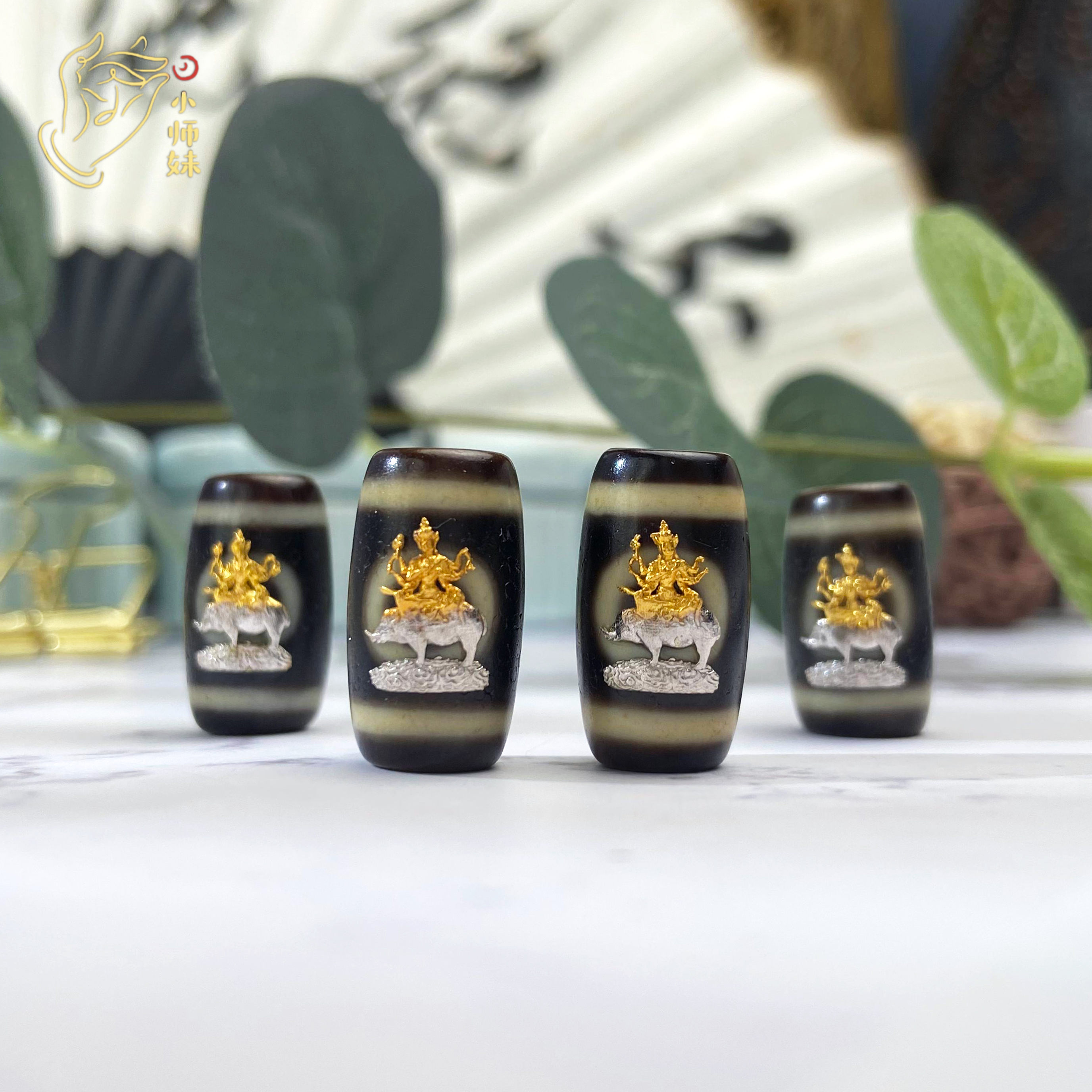 扶摇臻选|18K金镶摩利SK天D桶珠玛瑙吊坠多样性发一个