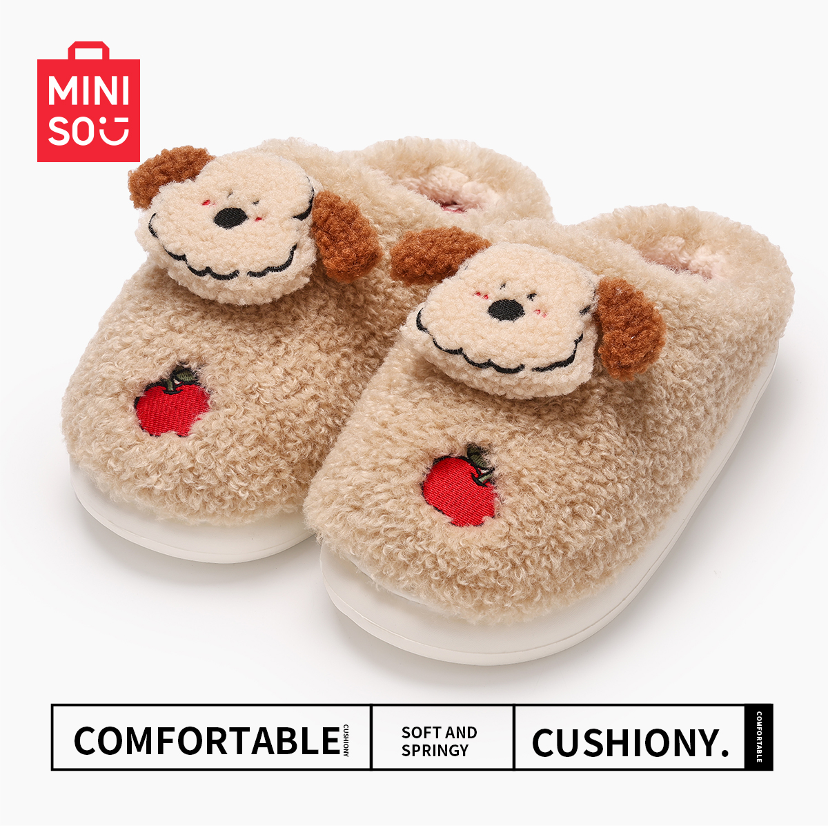 MINISO/名创优品棉拖鞋女款2025新款爆款月子鞋宿舍防滑情侣拖鞋