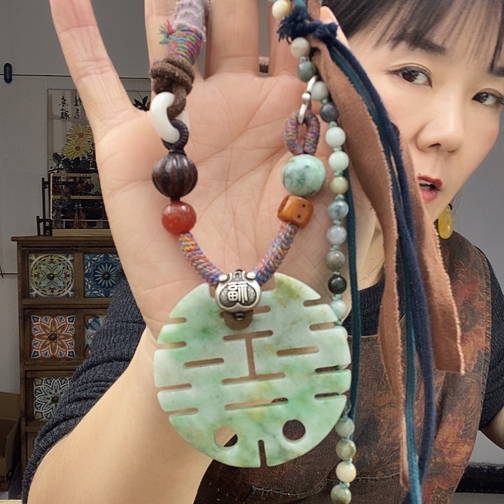 翡翠项链未镶嵌项链