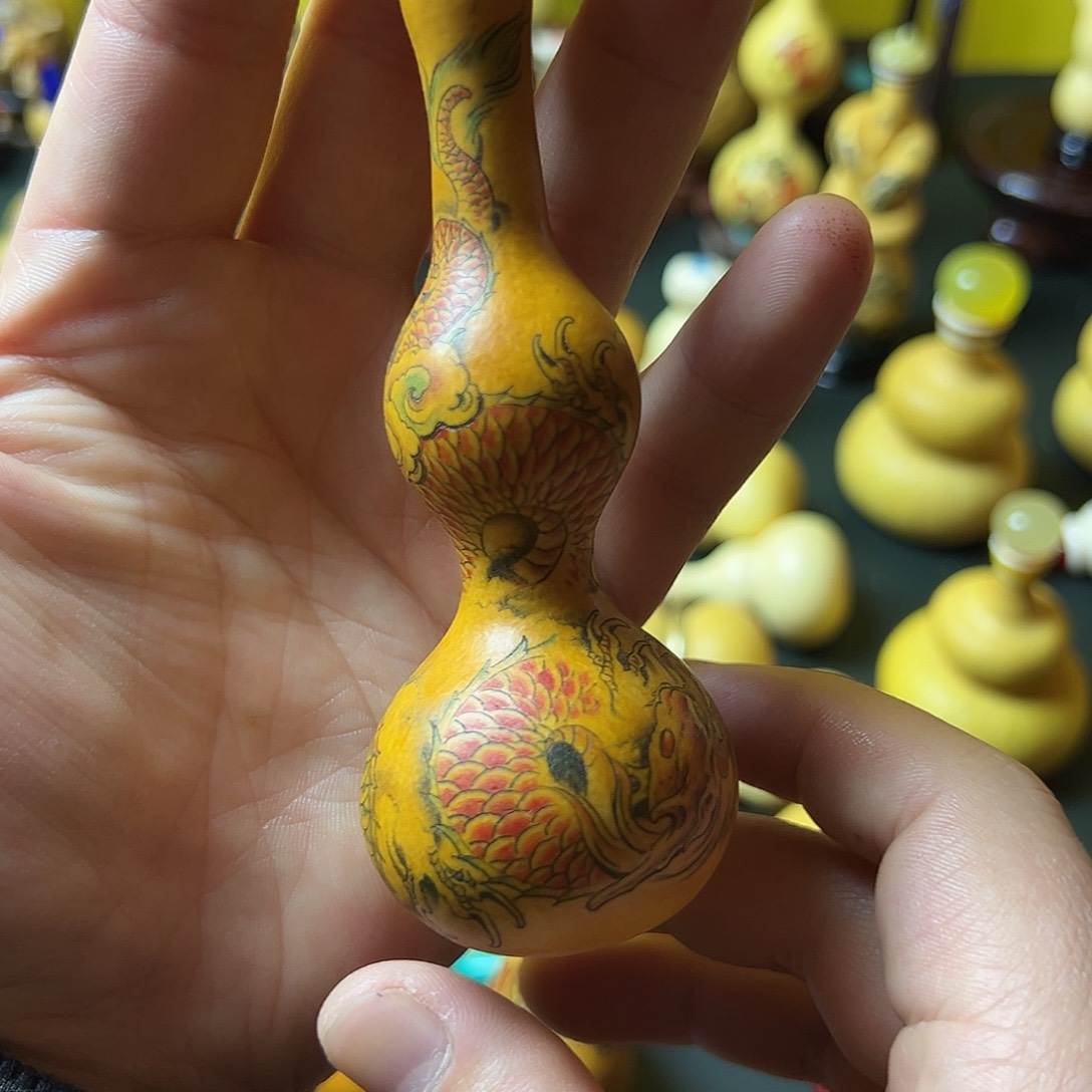 德*镶口双龙戏珠八宝杆